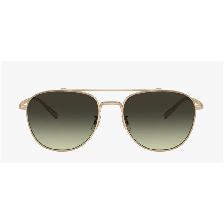 New Oliver Peoples Rivetti Ov1335st 5035bh Sunglasses Gold Gradient G-15 Aviator